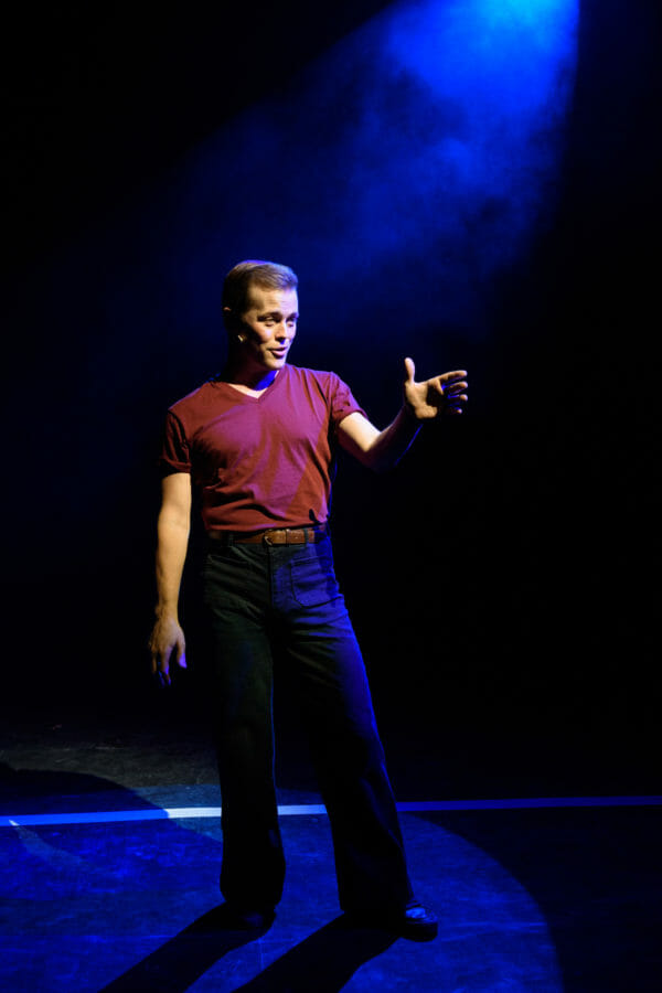 PMT_AChorusLine_7 -John Marshall Jr. as Don Kerr in A CHORUS LINE from Porchlight Music Theatre. Photo Credit: Michael Courier Porchlight Music Theatre A CHORUS LINE