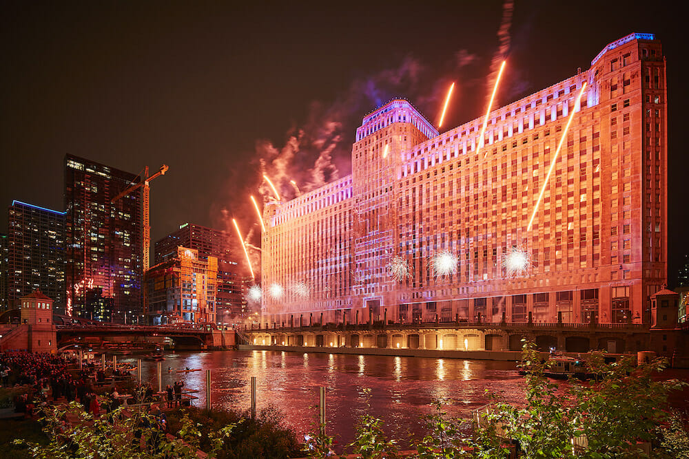 Art On theMART ATLAS, CORTRIGHT, AND BOESCHE WITH KERRY JAMES MARSHALL BACKGROUND