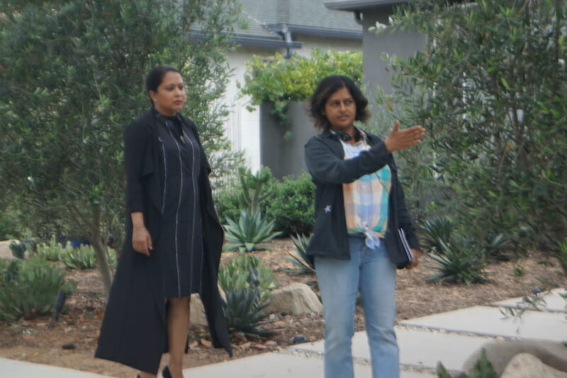 Leena Pendharkar on the Awaken set LEENA PENDHARKAR